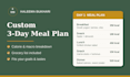 be your nutrition coach with a custom meal plan