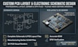 design custom pcb layout and electronic schematic design