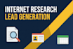 do internet research and find business leads and contacts