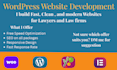 design a law firm wordpress website with elementor