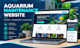design an aquarium maintenance website with booking