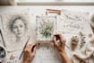 create custom art, sketches, paintings and calligraphy