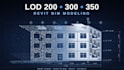 create lod 200 300 350 revit bim models from point clouds