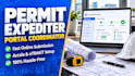 do online residential building permit expediting and portal coordination