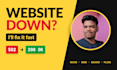 fix your website down, 502 bad gateway and 500 server errors