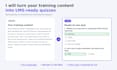 turn your training content into lms ready quizzes