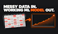 build a python machine learning model for your dataset