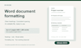 format your microsoft word document with a clean consistent layout