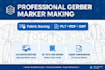 do gerber marker making for garment cutting with low fabric consumption