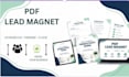 design a professional lead magnet, PDF freebie or workbook