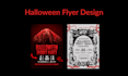 design a professional halloween flyer or party poster