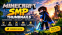 create eye catching minecraft smp style thumbnail in under 20h