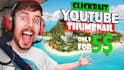 design eye catchy youtube thumbnail