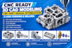 cnc ready 3d cad modeling cnc part design optimization 3 axis turning milling