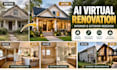 create ai virtual renovation, interior remodeling and before after designs