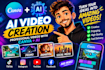 create an ai video using canva