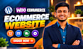create ecommerce website, online store, webshop using wordpress woocommerce