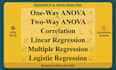 do anova, correlation, regression statistical data analysis