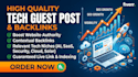 provide tech backlinks and tech guest post to improve DR