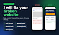 fix website errors, broken pages, mobile layout, SSL issues