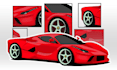 create a detailed custom car vector illustrations