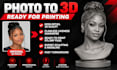 3d model zbrush sculpting of realistic head, bust or character for 3d printing