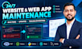 provide 24 hour website and web app maintenance