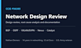 review your cisco network design and write root cause analysis