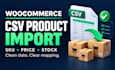 prepare and import supplier CSV products into woocommerce