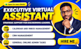 executive virtual assistant, general VA personal assistant, social media manager