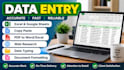 do accurate data entry, copy paste and web research