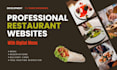 design an appetizing restaurant website with digital menu