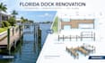 draft florida dock renovation extension and waterfront cad plans