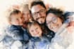 make watercolor family portrait