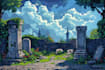make pixel art scene or background