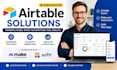 design airtable database airtable automation softr webapp make com ai automation