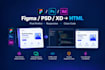 convert figma, PSD or xd to responsive HTML