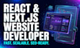 build a fast react and next js website for your business