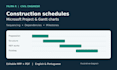 create a construction schedule and gantt chart in microsoft project