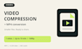 compress and convert your video to mp4