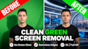 remove green screen, chroma key, and change video background