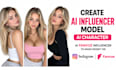 create consistent realistic ai influencer model, fanvue influencer ai character