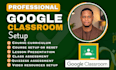 setup google classroom curriculum go0gle classroom course quizzes assessment va