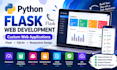 develop a python flask web application with sqlite database