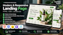 create a modern responsive landing page using HTML CSS and javascript