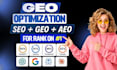 do GEO aeo optimization to boost your website in ai search