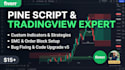 code custom pine script tradingview indicator or strategy