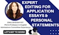 professionally edit college application essays and personal statements