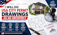 do usa city permit drawings as an architect with permit plans and engineer stamp