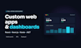 build a custom web app, dashboard or admin panel in react or next js
